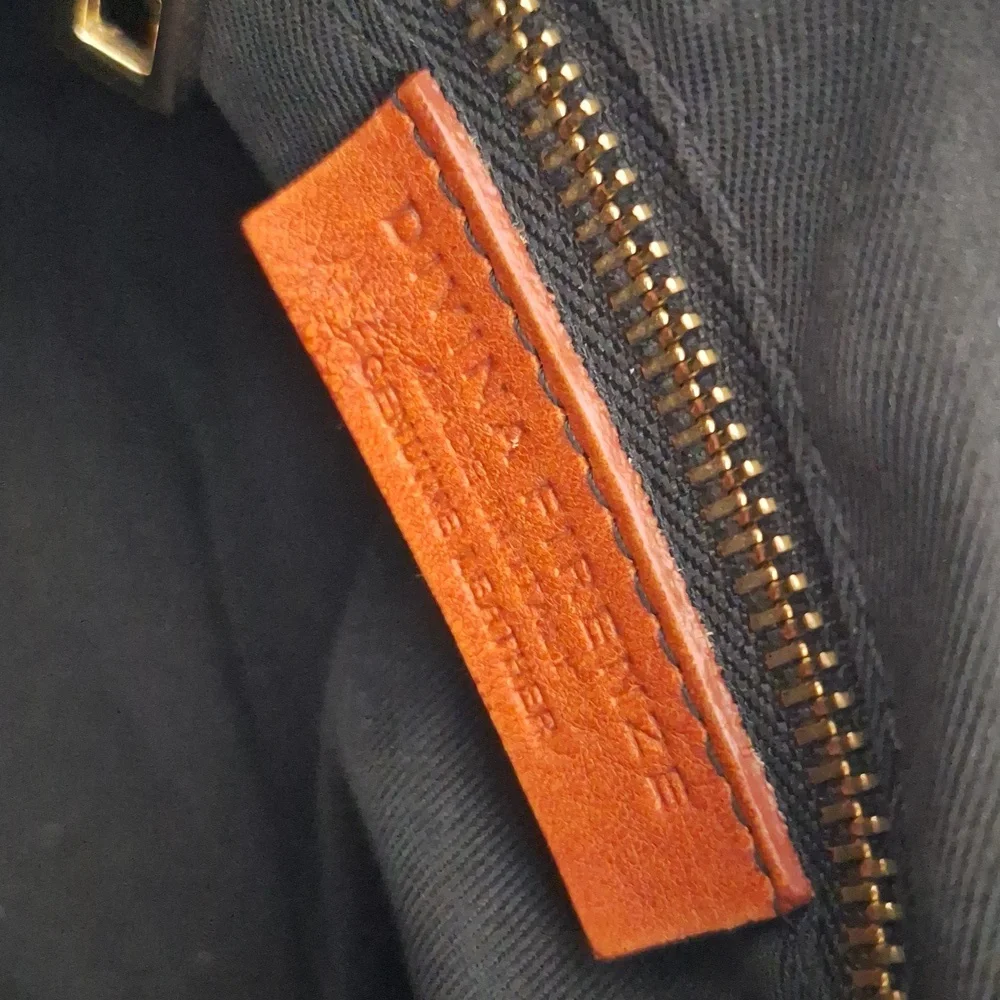 Classic Tan Leather Crossbody Bag with Gold Hardware